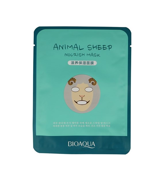 BIOAQUA maska ANIMAL SHEEP NOURISH MASK