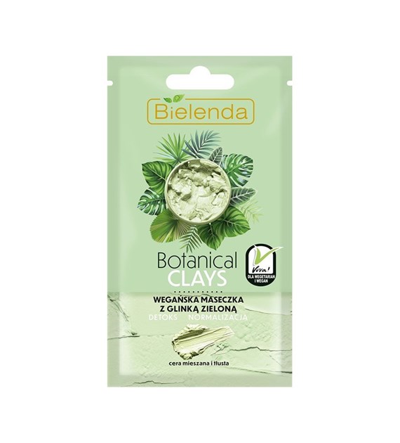 BIELENDA maseczka BOTANICAL CLAYS z zieloną glinką