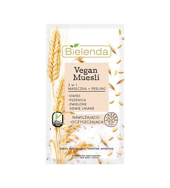 BIELENDA maseczka 2w1 VEGAN MUESLI 8g