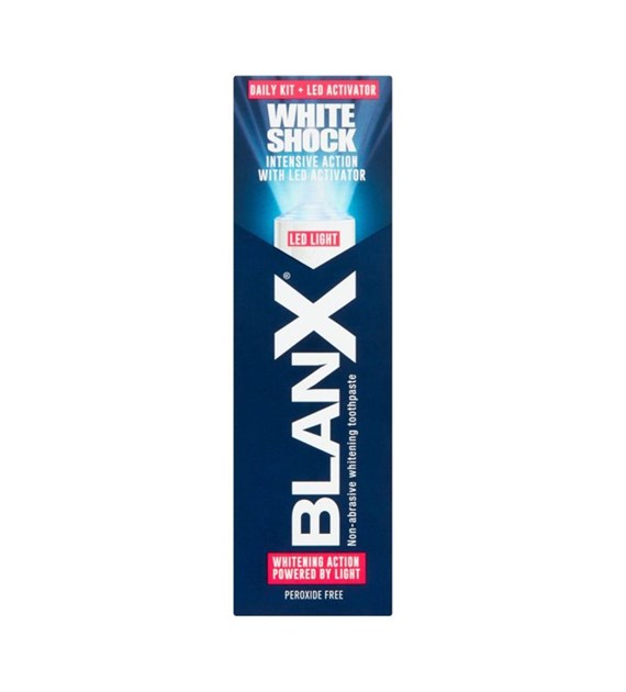 BLANX zestaw wybielający WHITE SHOCK 50ml + LED