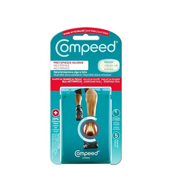 COMPEED plastry na pęcherze pięty DLA AKTYWNYCH 5