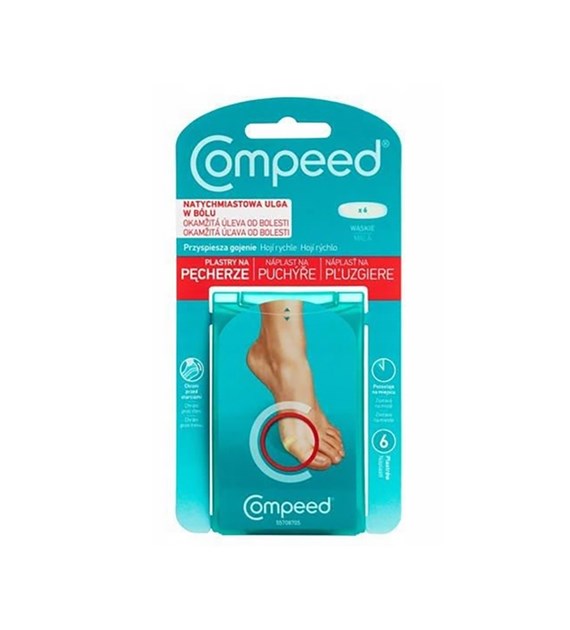 COMPEED plastry na pęcherze wąskie 6szt