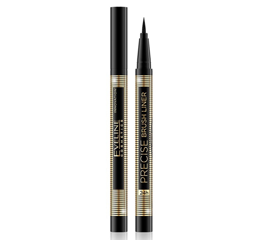 EVELINE eyeliner PRECISE BRUSH LINER #Deep Black