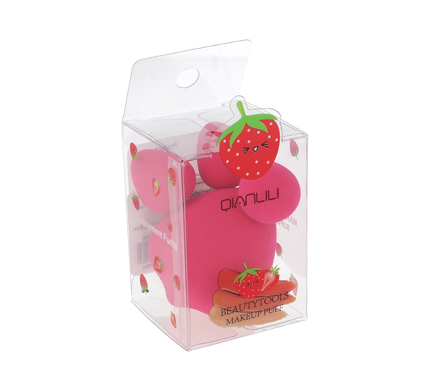 Gąbka do makijażu BLENDER 4szt #Strawberry