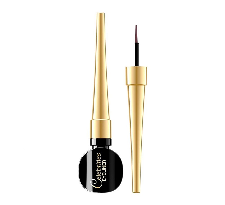 EVELINE eyeliner w płynie CELEBRITES #Brown