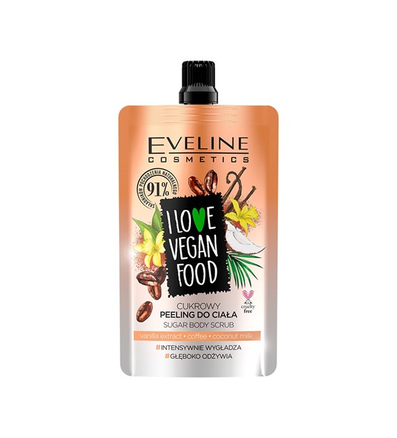 EVELINE peeling cukrowy do ciała 75ml #Vanilla Lat