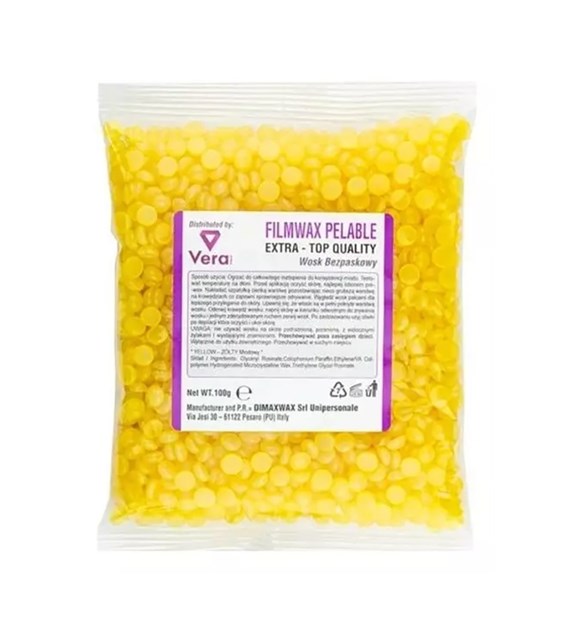 DIMAX wosk w granulkach FILMWAX PELABLE 500g żółty