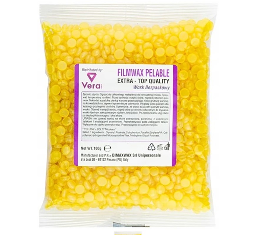 DIMAX Twardy Wosk w Granulkach Żółty 100g