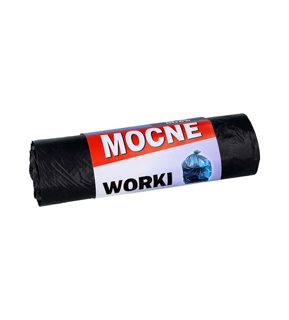 Worki na śmieci MOCNE CZARNE 60l 10szt