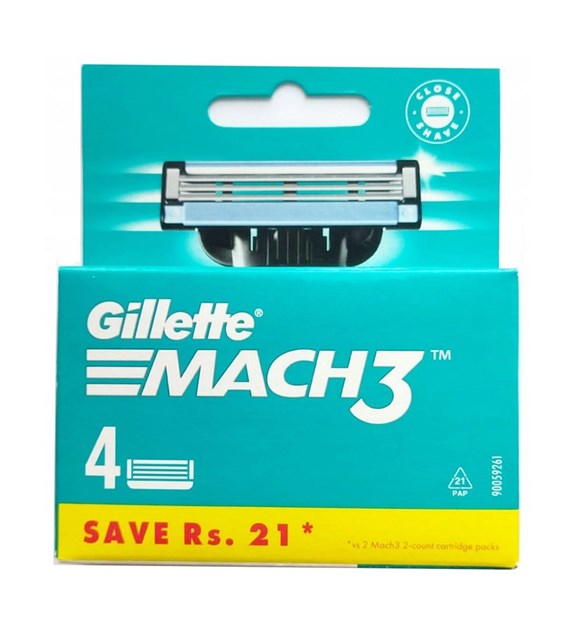 GILLETTE wymienne ostrza MACH3 - 4szt