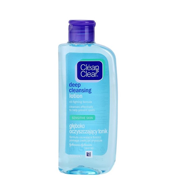 CLEAN & CLEAR tonik głęboko oczyszczający 200 ml