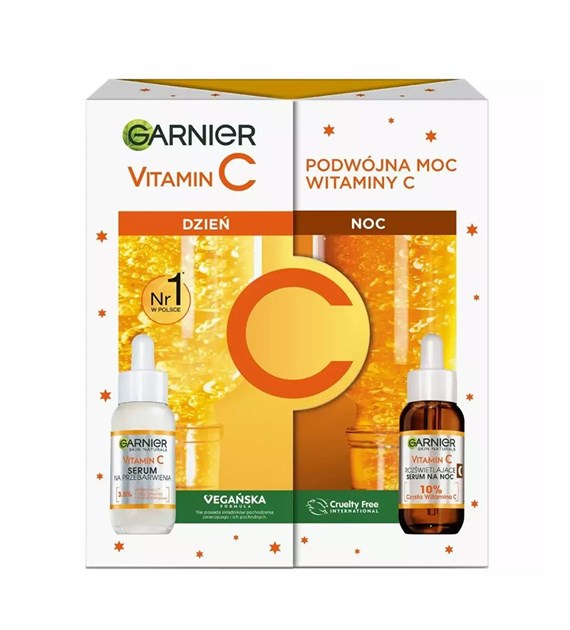 GARNIER zestaw serum z VITAMINĄ C dzień/noc 2x30ml