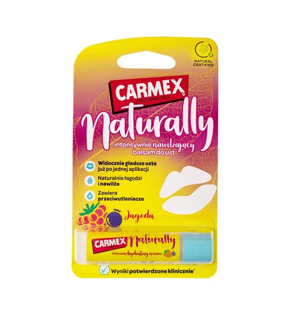 CARMEX balsam do ust w sztyfcie NATURALLY #Jagoda