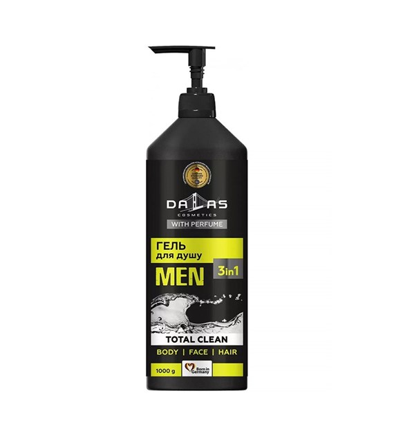 DALAS MEN żel pod prysznic 3W1 TOTAL CLEAN 1000g